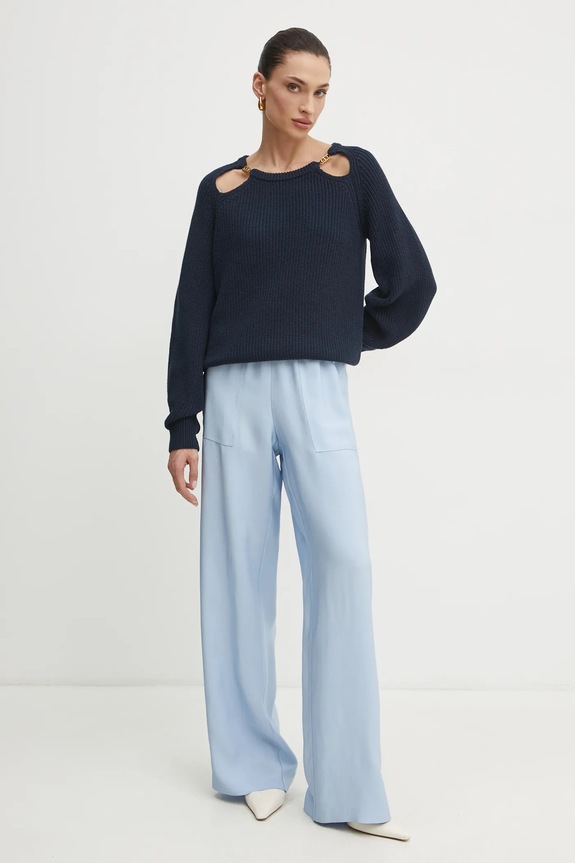 BOSS pantaloni 50530552 albastru SS25
