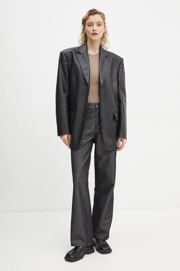 Won Hundred pantaloni 3365.13038 negru SS25