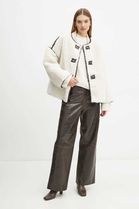 Day Birger et Mikkelsen pantaloni de piele Elijah DAY65243578 maro ZS25