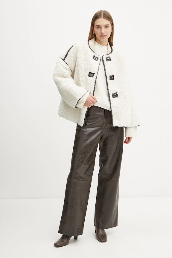 Day Birger et Mikkelsen pantaloni de piele Elijah DAY65243578 maro ZS25
