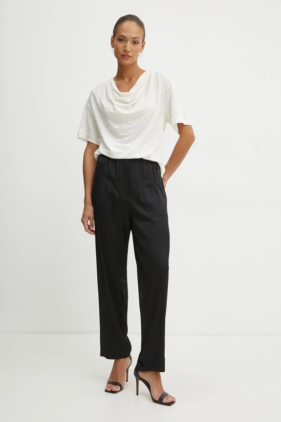 Pinko spodnie 104876.A2EH czarny SS25