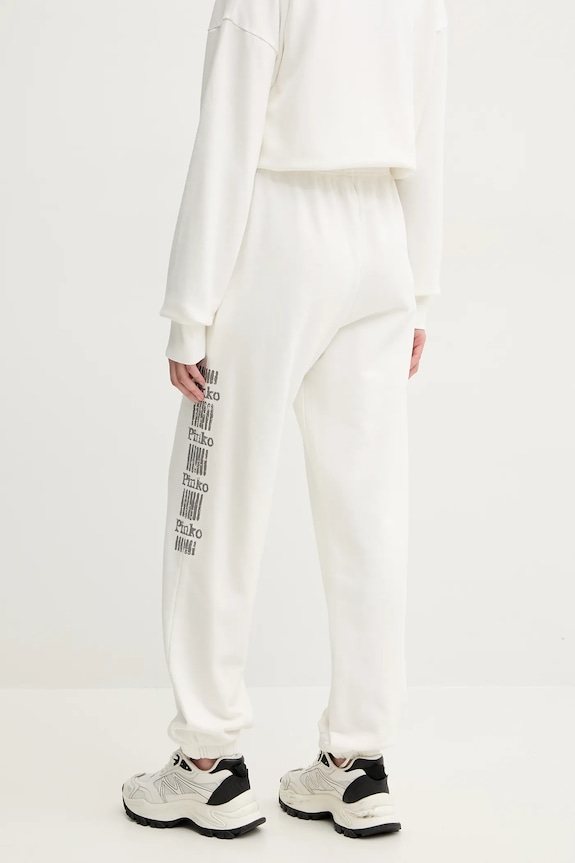 Ρούχα Βαμβακερό παντελόνι Pinko 104790.A2CV λευκό