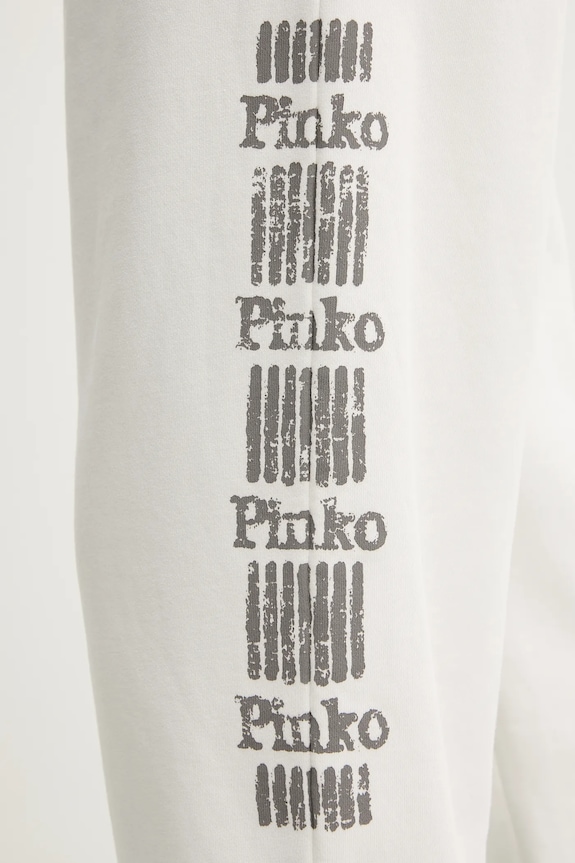 Βαμβακερό παντελόνι Pinko λευκό 104790.A2CV