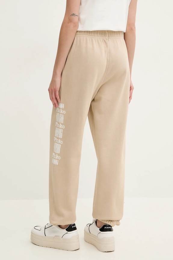 Ρούχα Βαμβακερό παντελόνι Pinko 104790.A2CV μπεζ