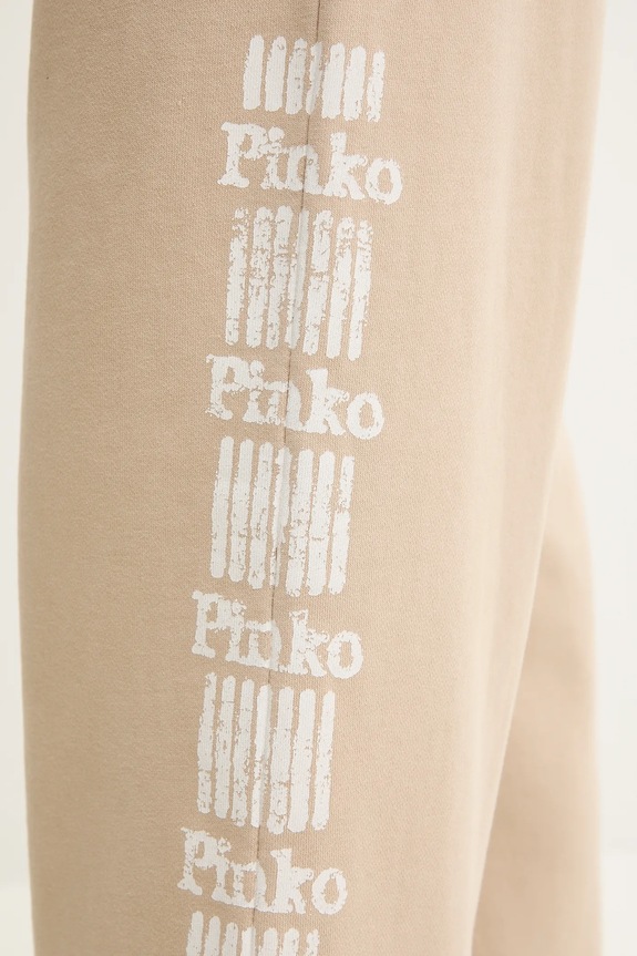 Βαμβακερό παντελόνι Pinko μπεζ 104790.A2CV