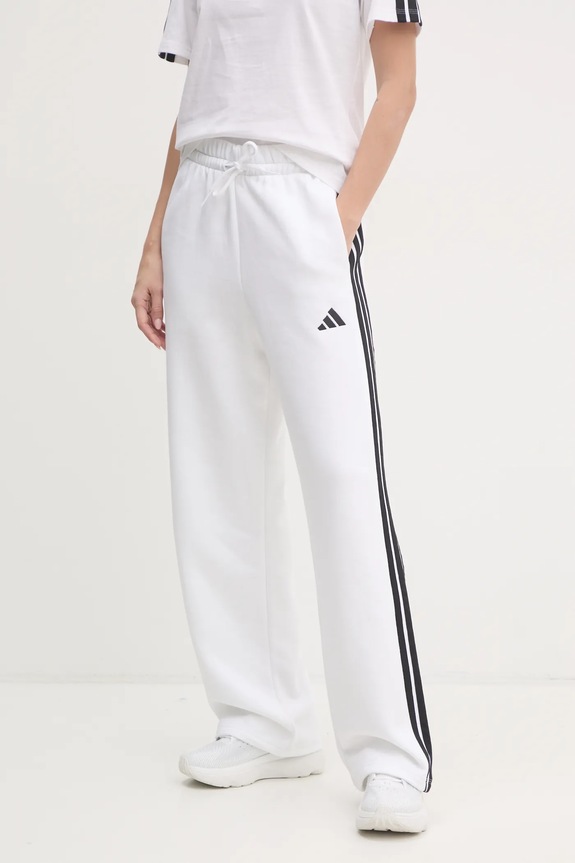 adidas pantaloni de trening Essentials tricotaj alb JE1301