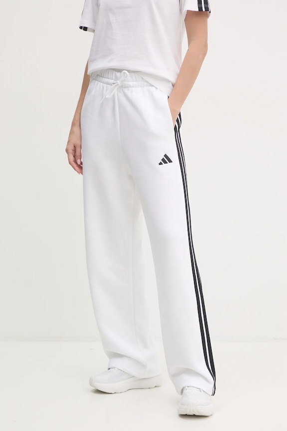 adidas pantaloni de trening Essentials tricotaj alb JE1301