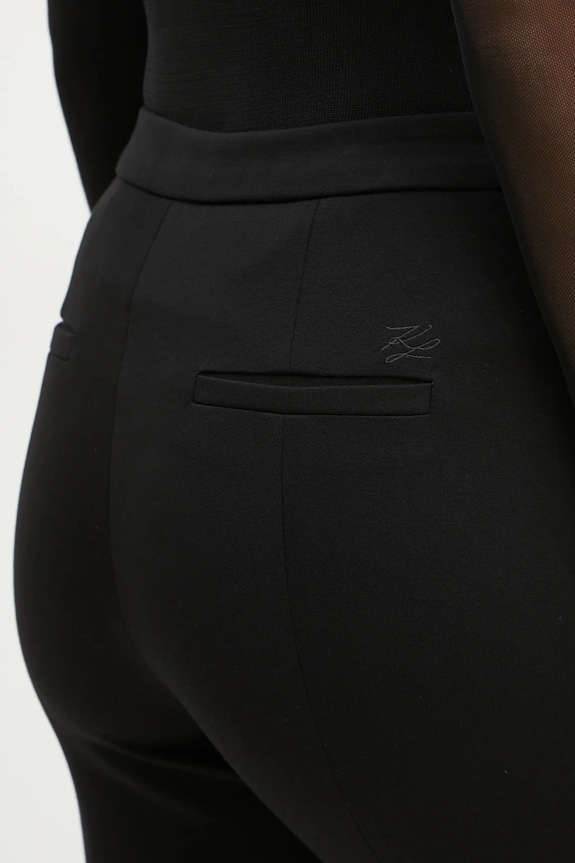 Karl Lagerfeld spodnie czarny A1W10014