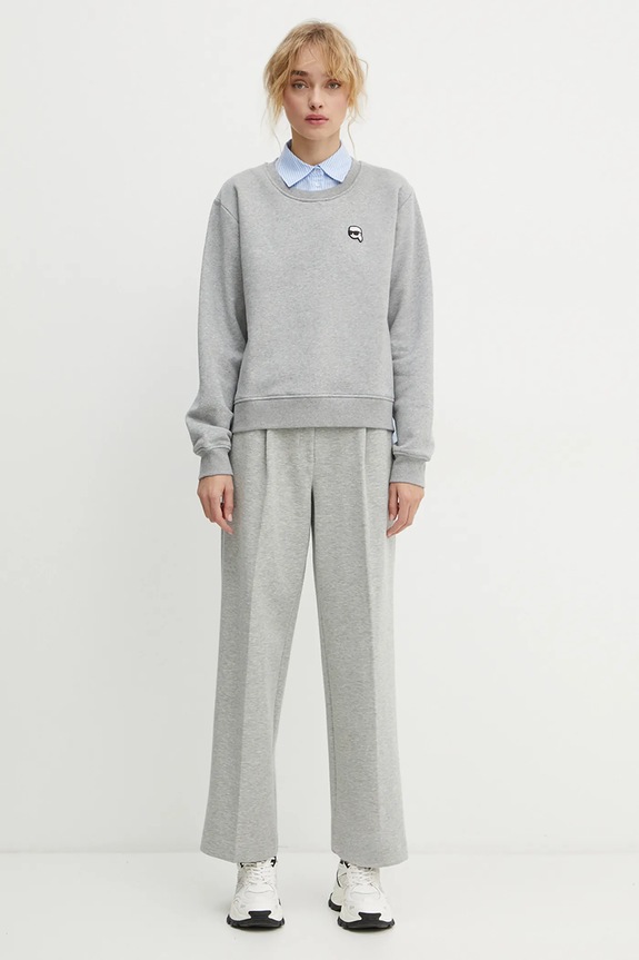 Karl Lagerfeld spodnie A1W10066 szary SS25
