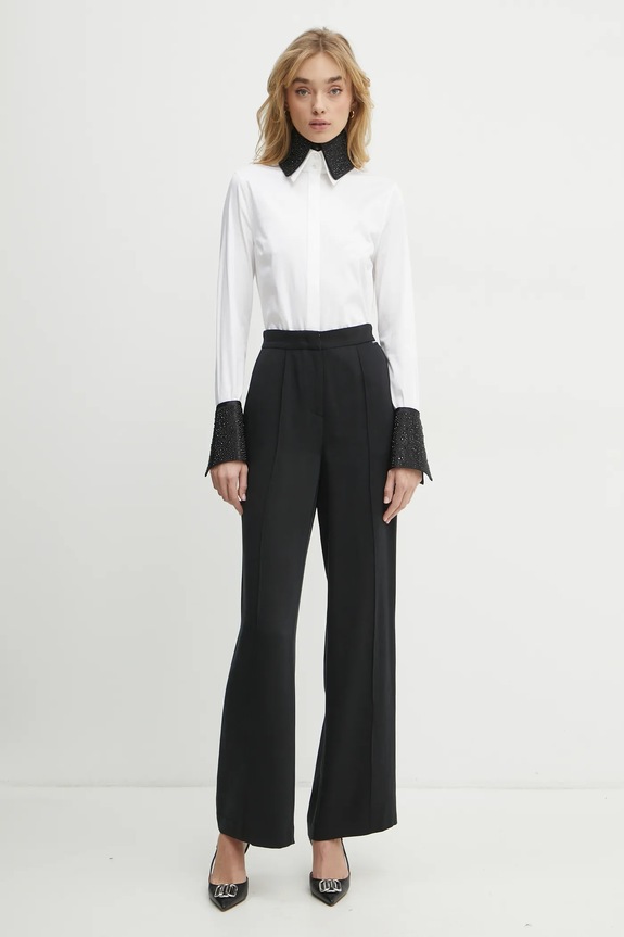 Karl Lagerfeld pantaloni A1W10070 negru SS25