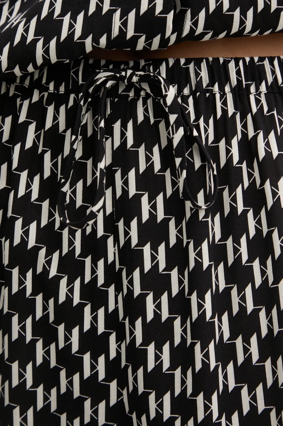 Kalhoty Karl Lagerfeld černá A1W46045