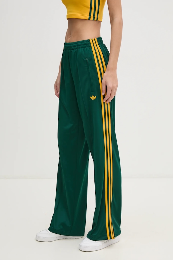 Παντελόνι φόρμας adidas Originals Firebird απλικέ πράσινο JP2314