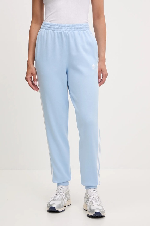 adidas Originals pantaloni de trening 3S JOGGER PANT tricotaj albastru JC8145