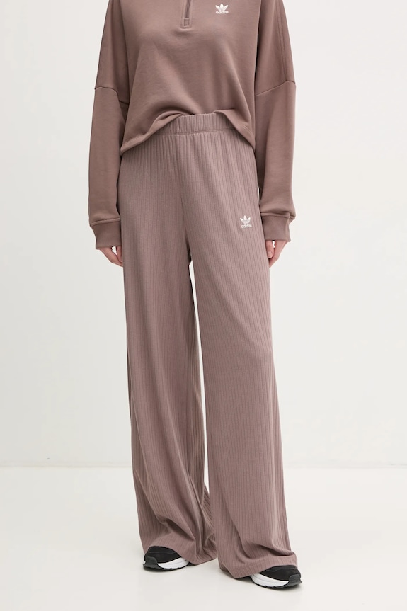Tepláky adidas Originals Essential pletenina hnědá JD0768