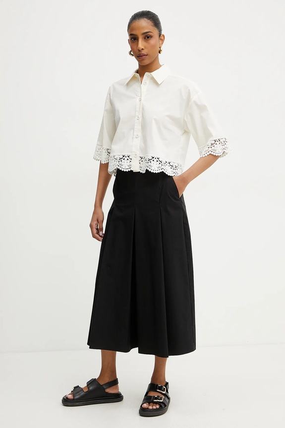 Hlačno krilo Twinset 251TT202C črna SS25