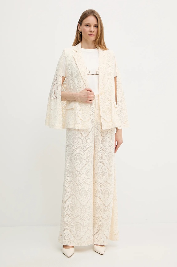 Hlače Twinset 251TS2191 bež SS25