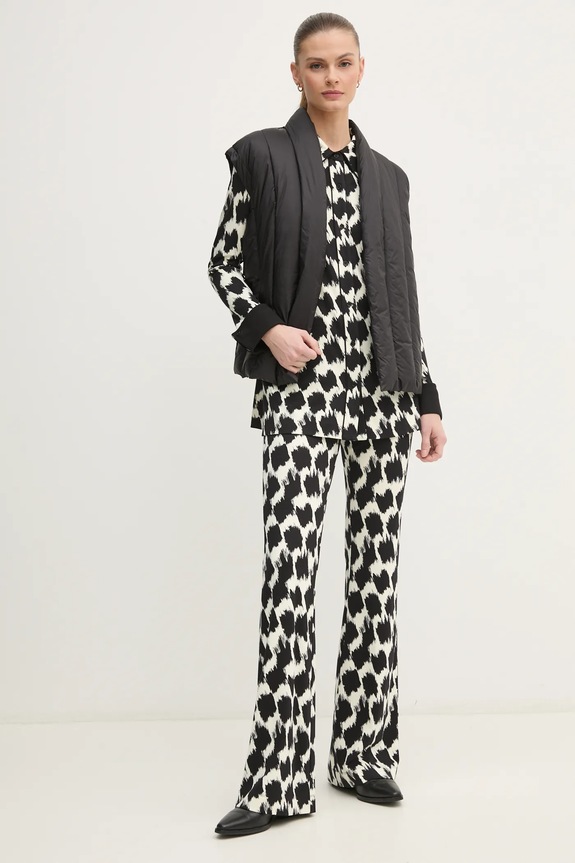 Παντελόνι DIANE VON FURSTENBERG DVFPL4S002 μαύρο SS25