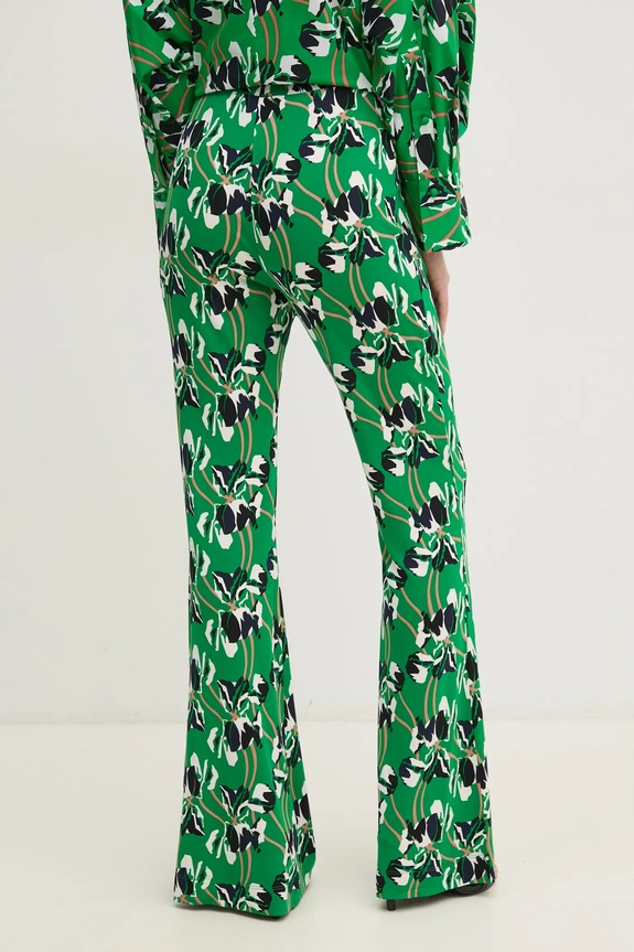 Odzież DIANE VON FURSTENBERG spodnie DVFPL4S001 zielony