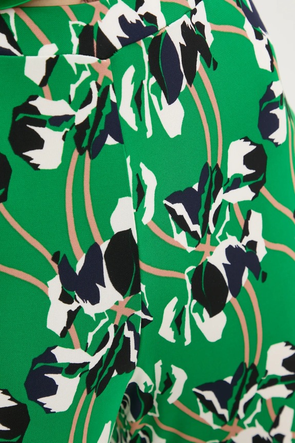 DIANE VON FURSTENBERG spodnie zielony DVFPL4S001