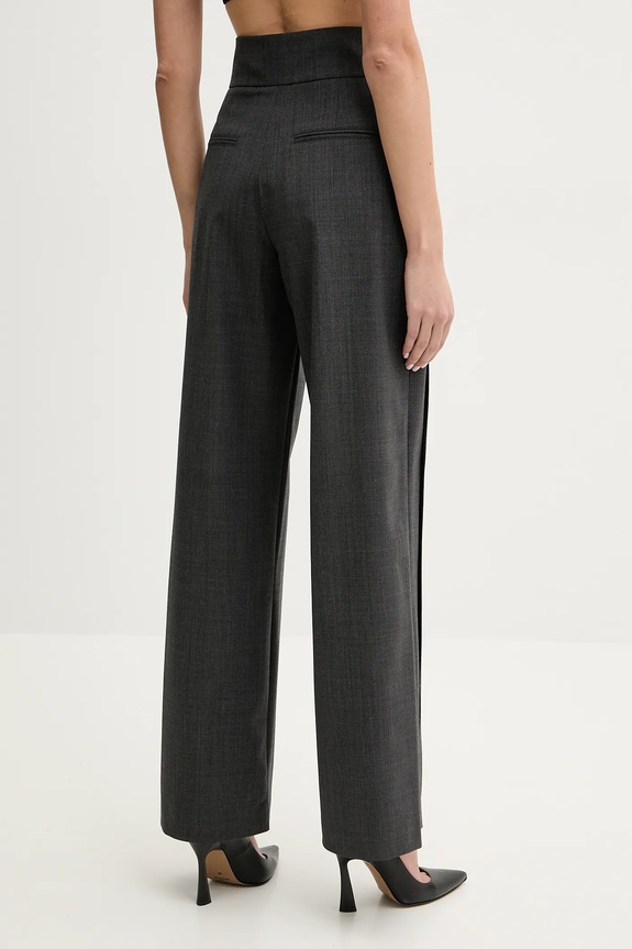 Odjeća Hlače s primjesom vune IRO WP23CATANI siva