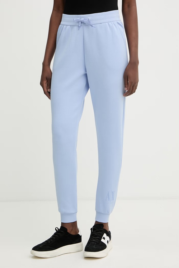 Armani Exchange teplákové nohavice dámske modrá XW000828.AF13397