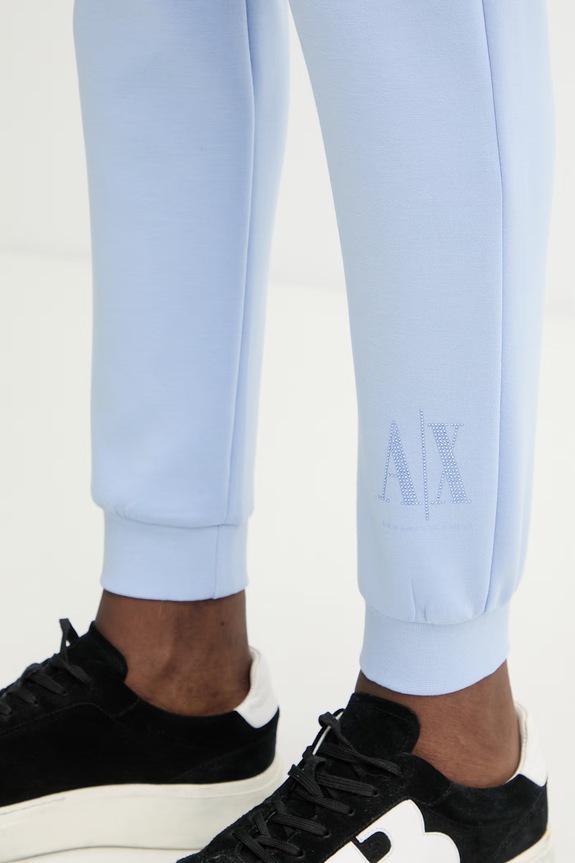 Armani Exchange teplákové nohavice dámske modrá XW000828.AF13397