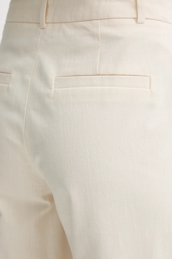 A.P.C. pantaloni in cotone pantalon margaret beige COHFU.F08476