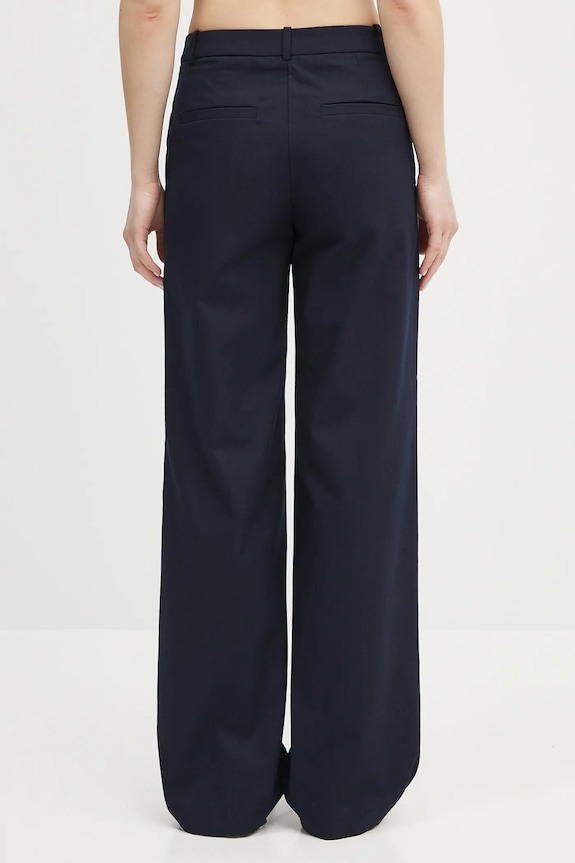 Oblečení Bavlněné kalhoty A.P.C. pantalon margaret COHFU.F08476 námořnická modř