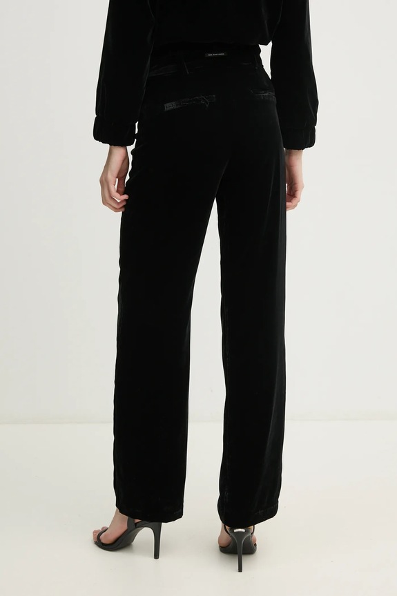 Ρούχα Βελούδινο παντελόνι Pepe Jeans FRANCES PL211798 μαύρο