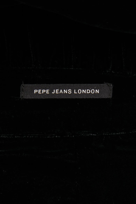Βελούδινο παντελόνι Pepe Jeans FRANCES μαύρο PL211798