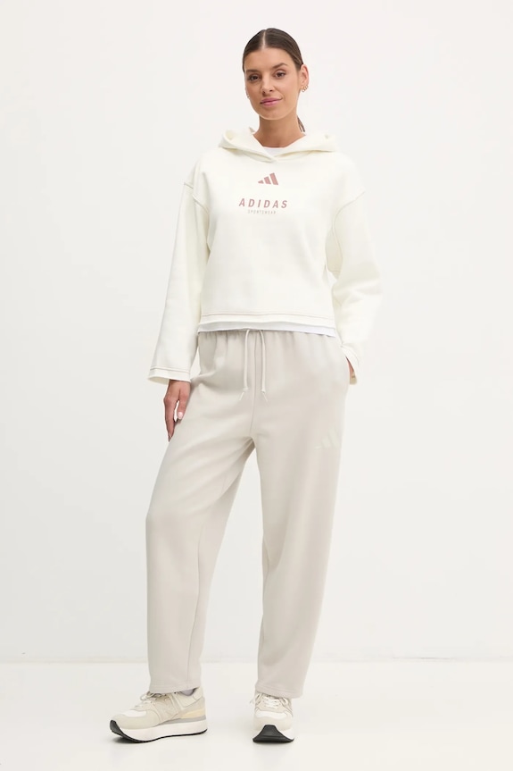 adidas pantaloni de trening Essentials JD9981 bej AW25