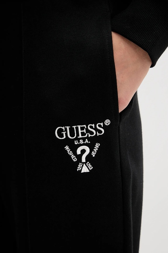 Spodnji del trenirke Guess ROBERTA črna V5RB13.KC3D2