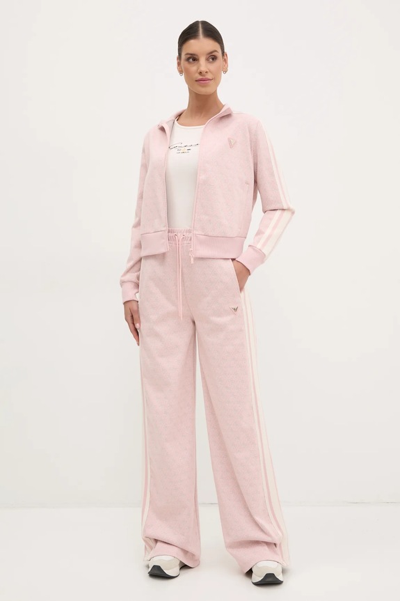 Guess spodnie dresowe JEAN V5RB03.KCO90 różowy SS25