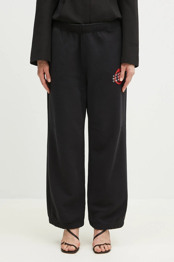 Îmbrăcăminte MM6 Maison Margiela pantaloni de trening din bumbac S62KB0227 negru