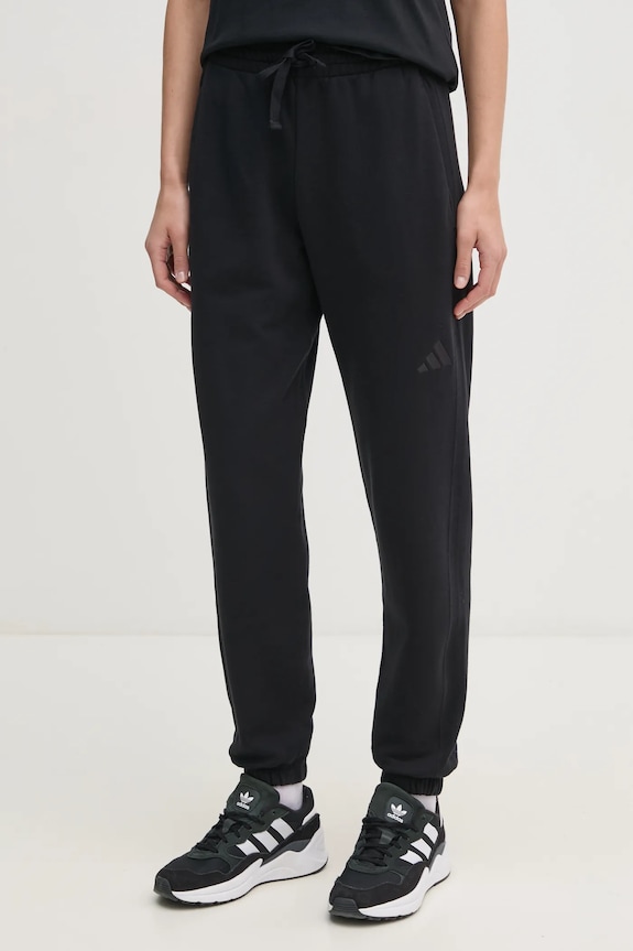 Donji dio trenirke adidas ALL SZN pamuk crna IX3810