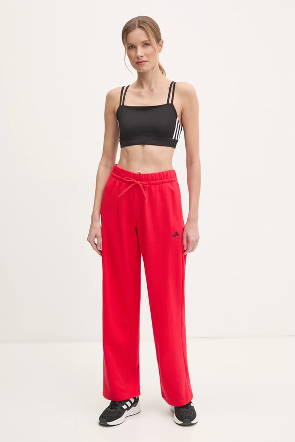 adidas spodnie dresowe Essentials JI6051 czerwony SS25