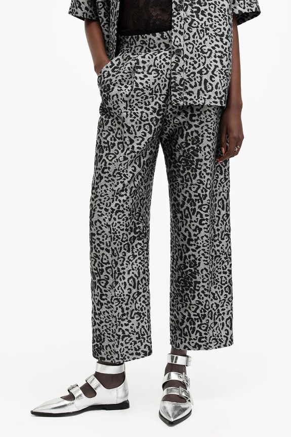 Kalhoty AllSaints JEMI W052TB stříbrná SS25