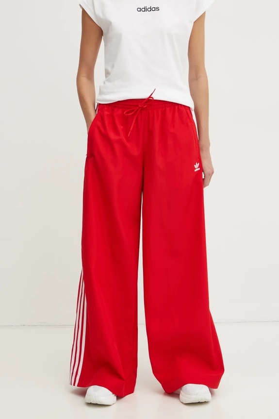 adidas Originals spodnie dresowe OVERSIZED TP czerwony JD3388