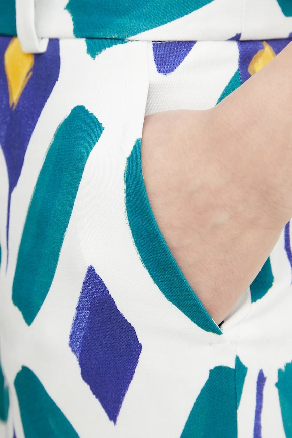 Hlače Luisa Spagnoli bijela 542057