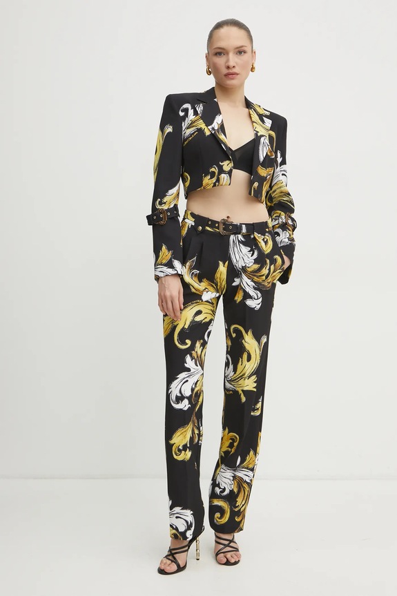 Hlače Versace Jeans Couture 78HAA111.NS636 crna SS25