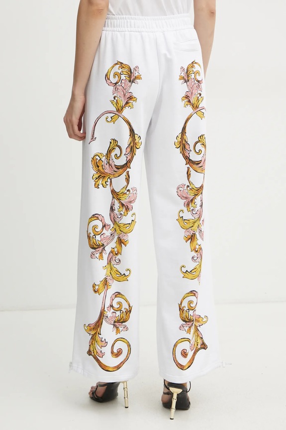 Odjeća Pamučni donji dio trenirke Versace Jeans Couture 78HAA3P0.FS194 bijela