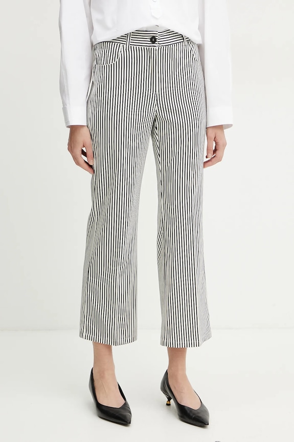 Marella pantaloni Emme by Marella drept alb 2515131101