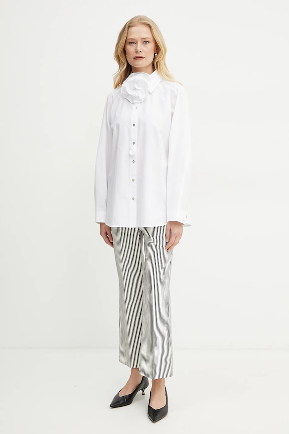 Marella pantaloni Emme by Marella 2515131101 alb SS25
