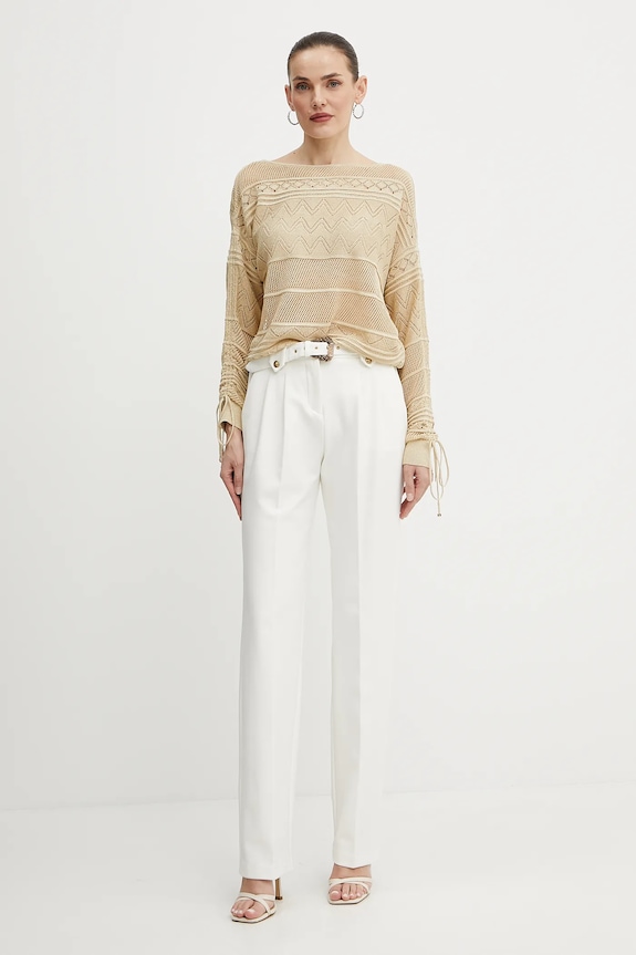 Versace Jeans Couture pantaloni 78HAA111.N0356 bej SS25
