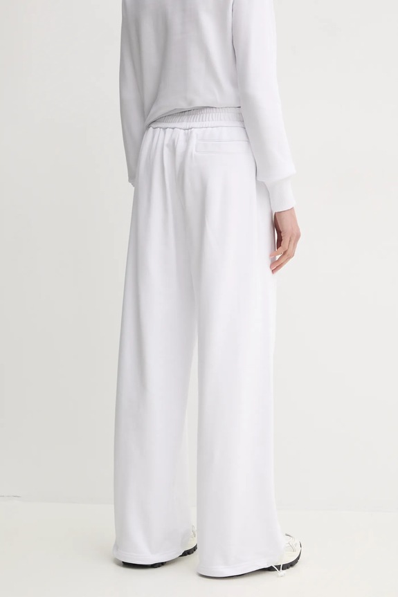 Ρούχα Βαμβακερό παντελόνι Versace Jeans Couture 78HAAC07.CF00C λευκό