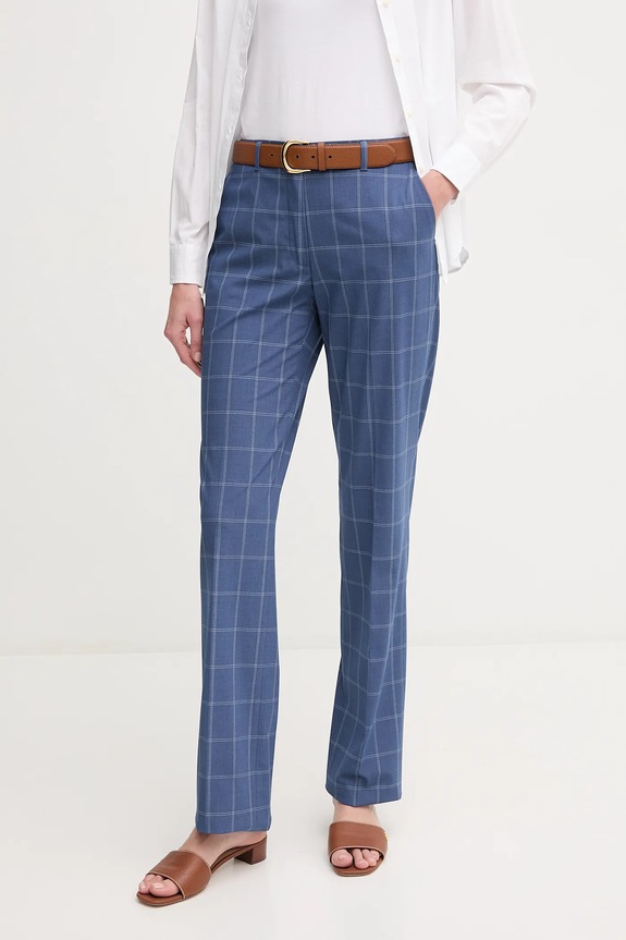 Παντελόνι Sisley εμπριμέ μπλε 4IQULF06I