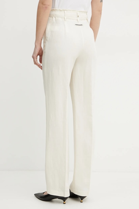 Abbigliamento Patrizia Pepe pantaloni in lino misto 2P1659.A052 beige