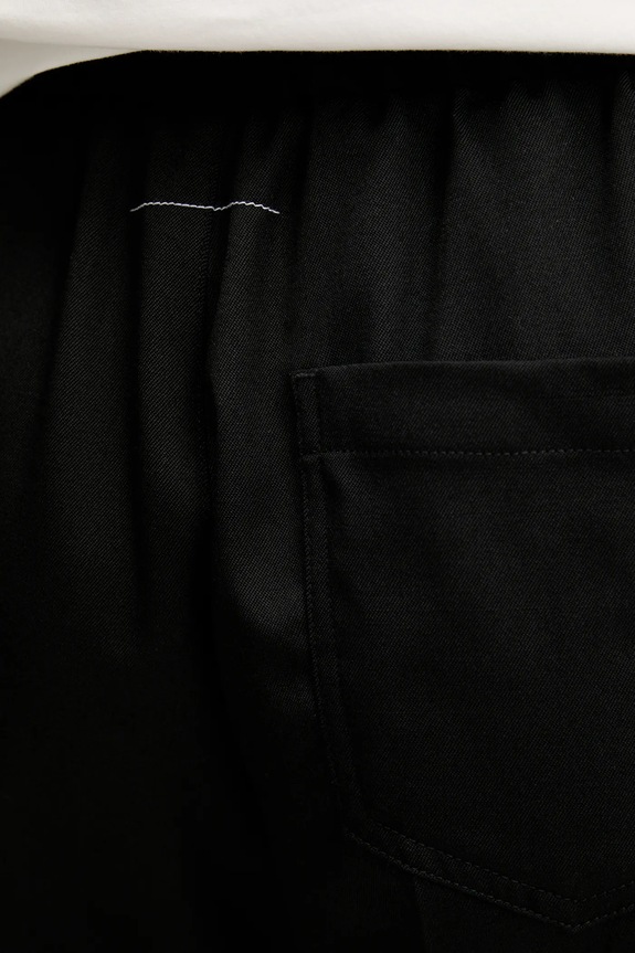 Παντελόνι από μείγμα μαλλιού MM6 Maison Margiela μαύρο S52KA0512.M35153