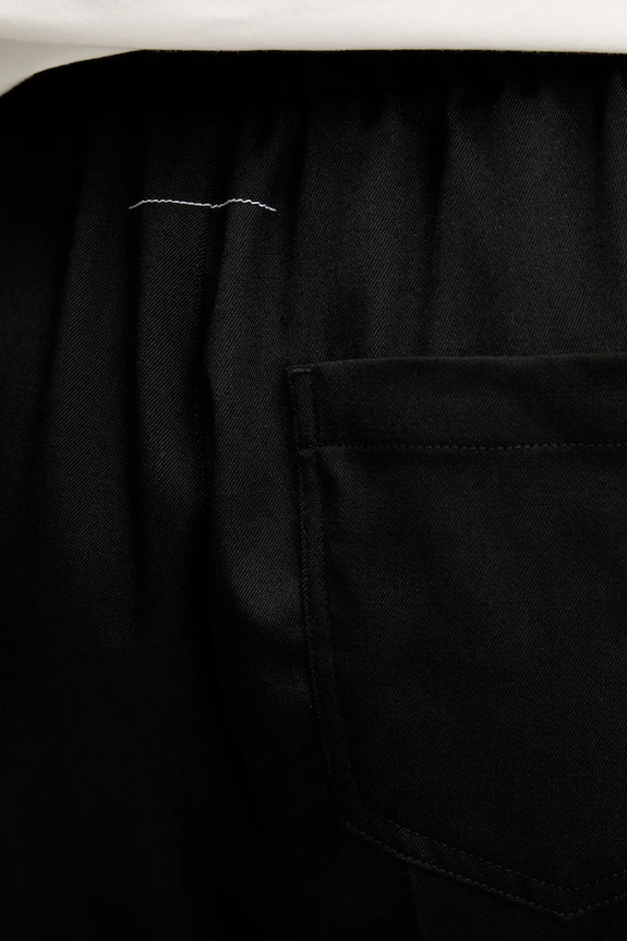 Παντελόνι από μείγμα μαλλιού MM6 Maison Margiela μαύρο S52KA0512.M35153