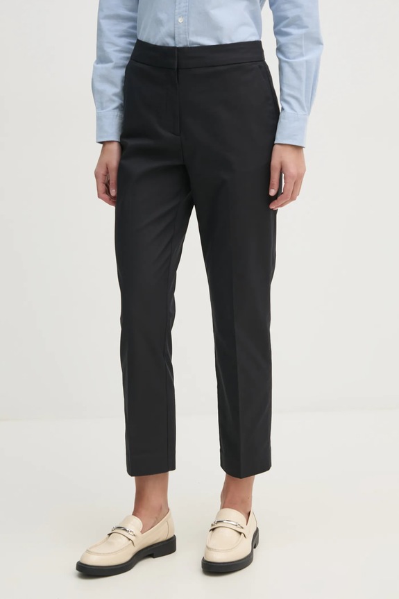 Gant spodnie z elastanem czarny 4150237